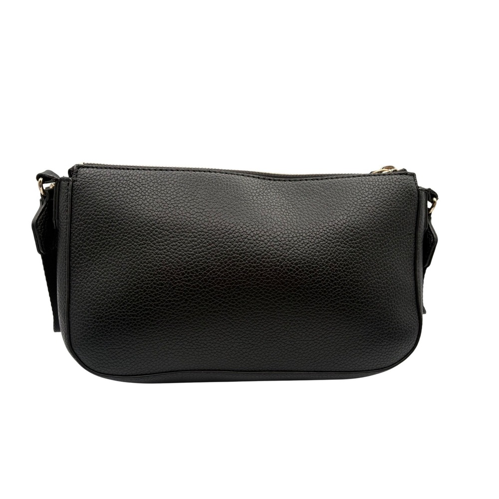 DKNY Crossbody Bag Womens Small Black Excellent Pebbled Gold Chain Logo Strap - Picture 5 of 6